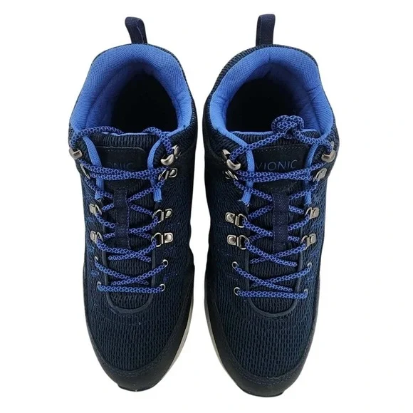 Vionic Cypress Hiking Sneaker Women 9.5 Wide Navy Blue  Ankle Boots 3105 EUC - Picture 4 of 7